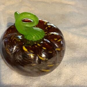 Hand blown glass pumpkin